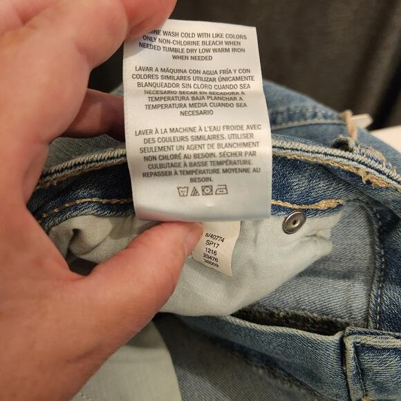 STYLE & CO Blue Denim Embroidered Birds Boho Cottagecore Mini Skirt Women 18 NEW - Picture 7 of 12